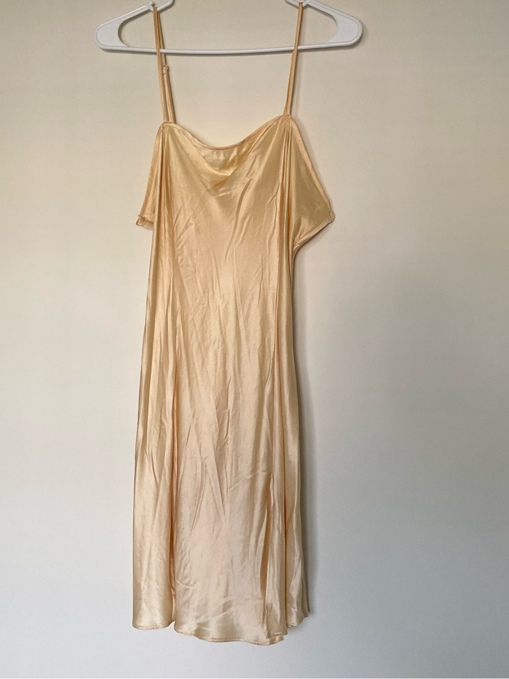 Victoria's Secret pastel golden yellow 100% silk slip dress - Picture 4 of 6